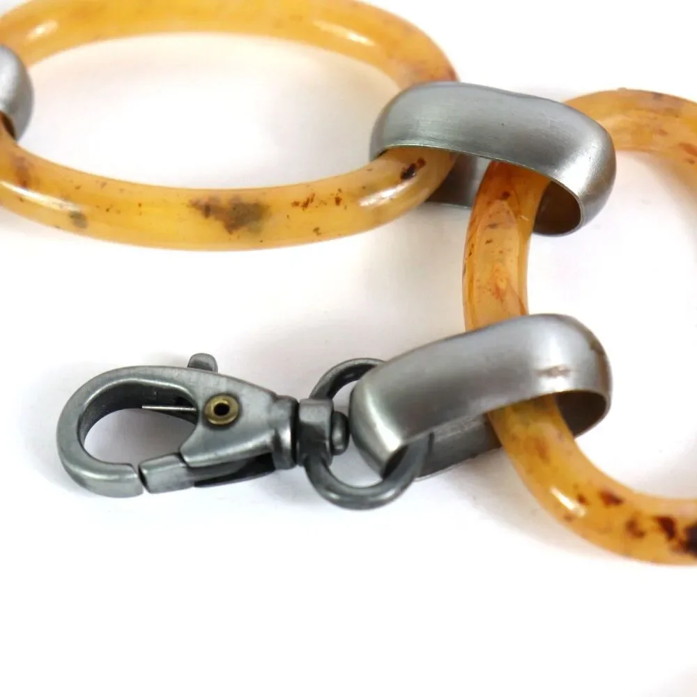 Chico's faux tortoise shell link belt